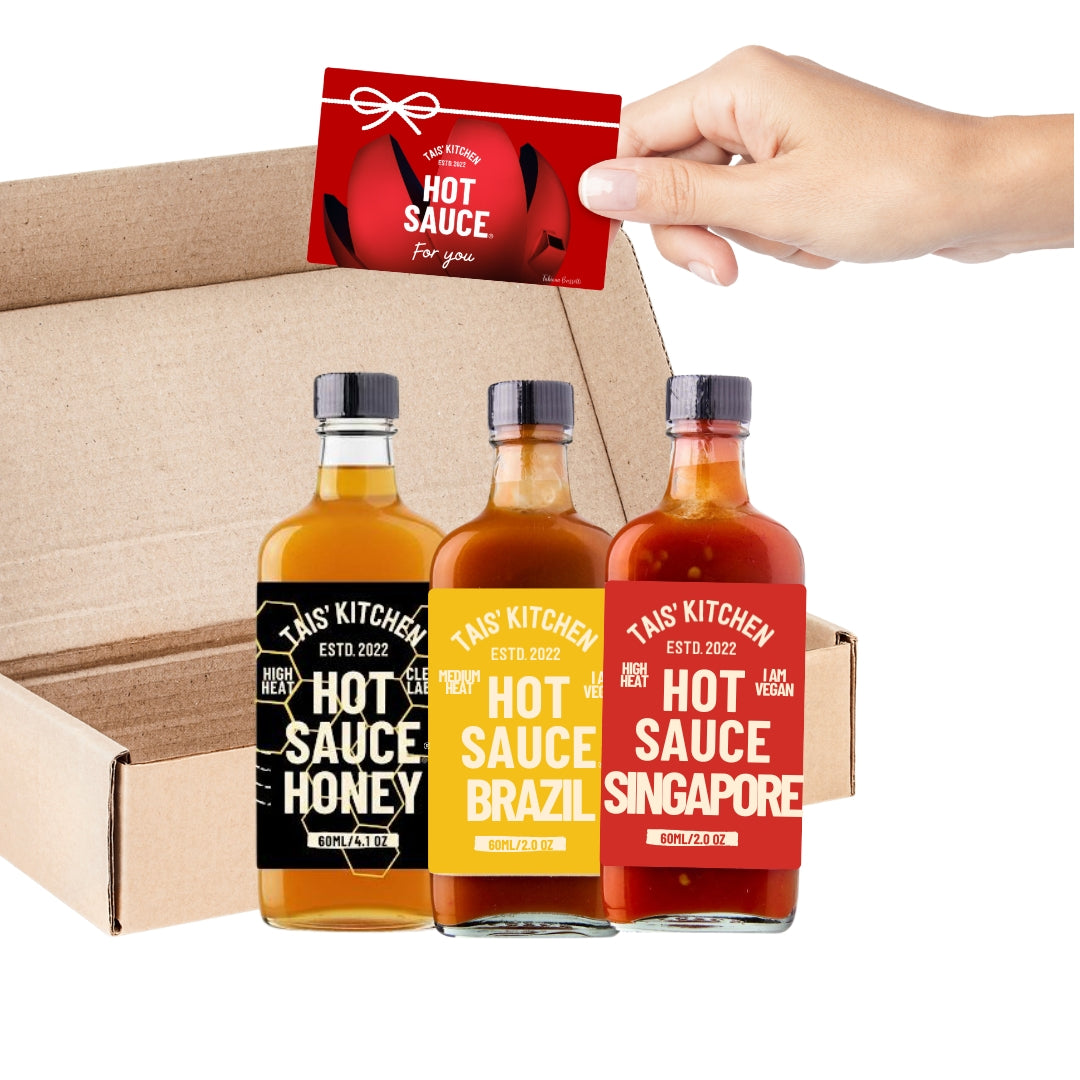 3 x Hot Sauces Gift Set + Gift Box (60ml x 3)