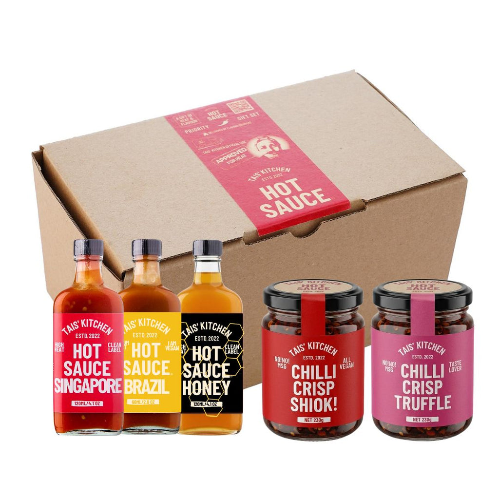 The Lot – 5-Piece Chilli Crisp & Hot Sauce Gift Set